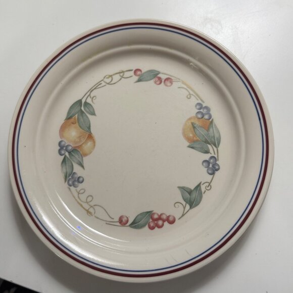 Corelle By Corning Abundance Fruit Garland 8.50" Lunch/Salad Plates Set Of 4 - Picture 1 of 4